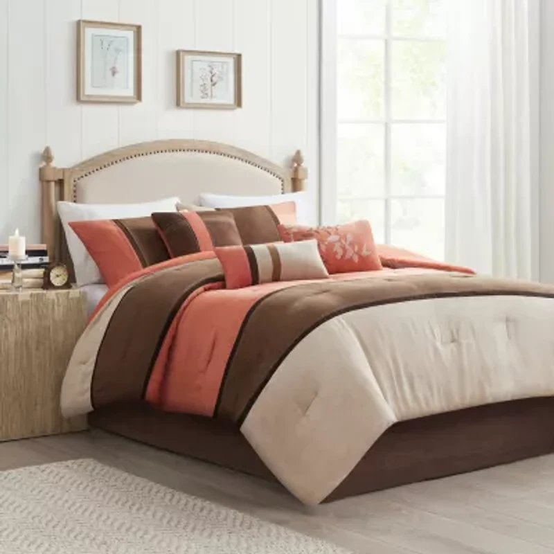 Madison Park Hanover Faux Suede 7-pc. Comforter Set