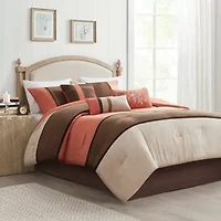 Madison Park Hanover Faux Suede 7-pc. Comforter Set