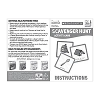 Briarpatch Scholastic Scavenger Hunt Activity Game Card Game