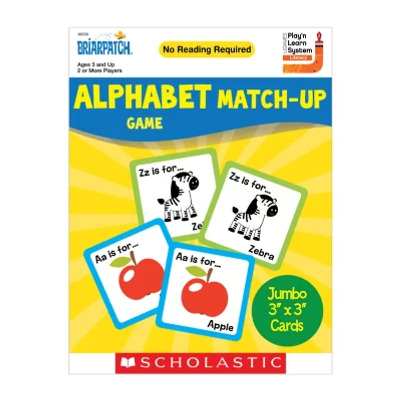Briarpatch Scholastic Alphabet Match-Up Game Card Game