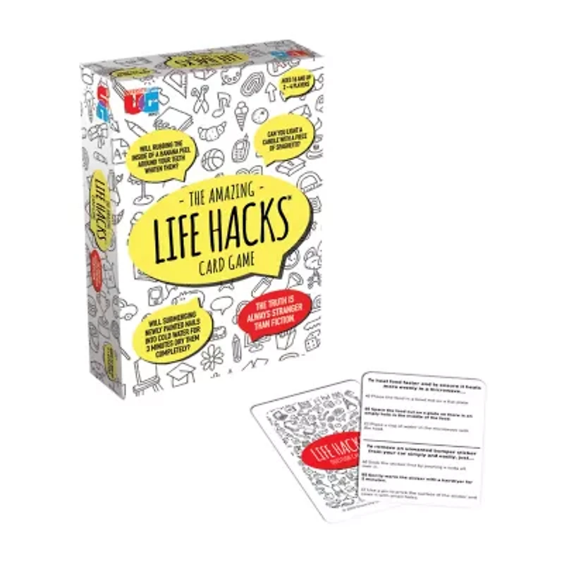 University Games The Amazing Life Hacks Card Game Card Game