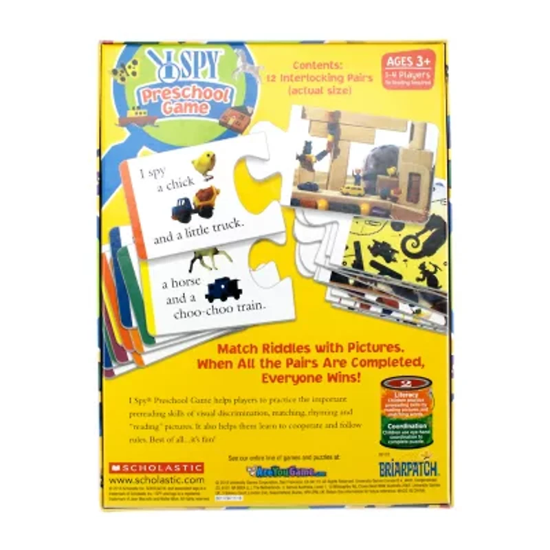 Briarpatch I Spy Preschool Game Board Game