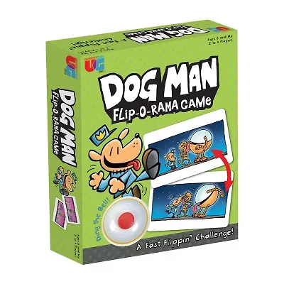 University Games Dog Man Flip-O-Rama Game 64-pc. Card Game