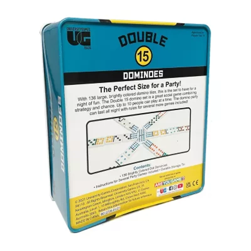University Games Double 15 Party Dominoes Dominoes