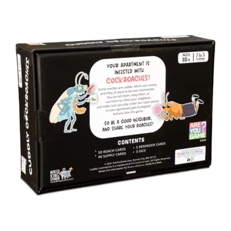 Areyougame.Com Cuddly Cockroaches Card Game