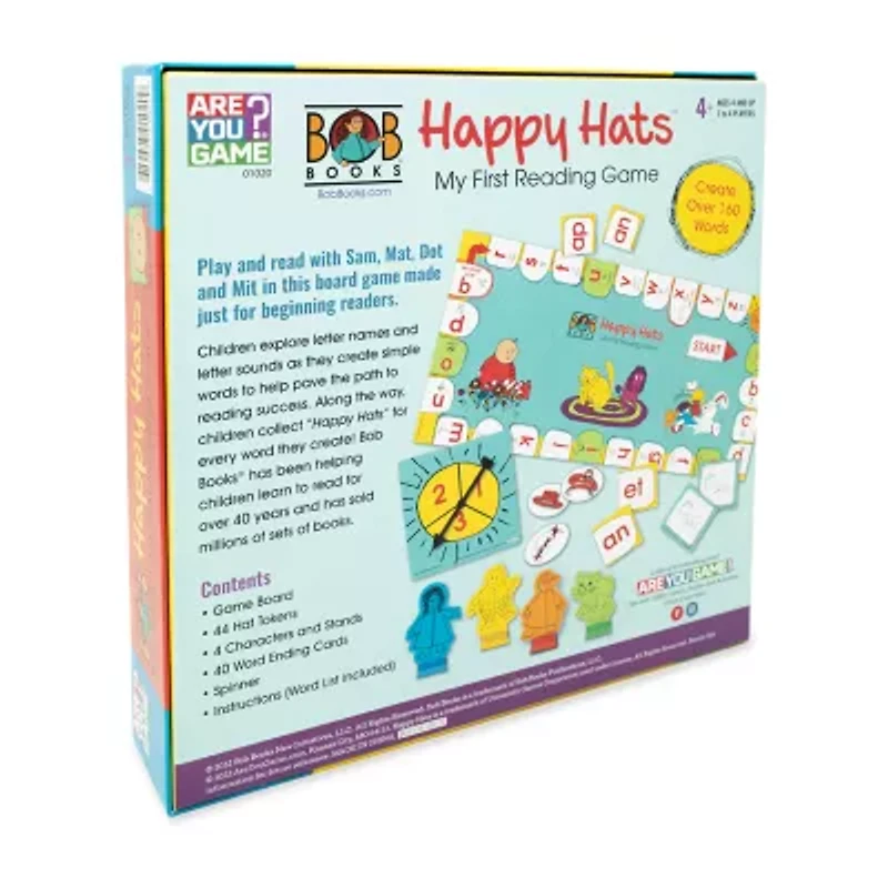 Areyougame.Com Bob Books Happy Hats My First Reading Gm Board Game