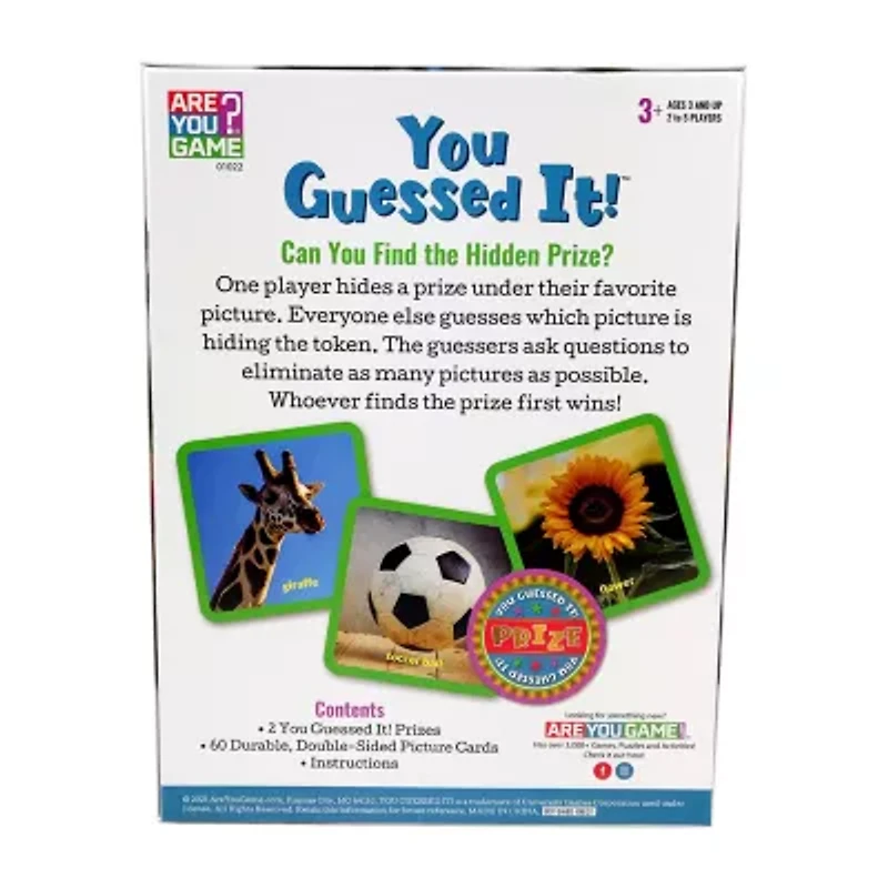 Areyougame.Com You Guessed It! Card Game