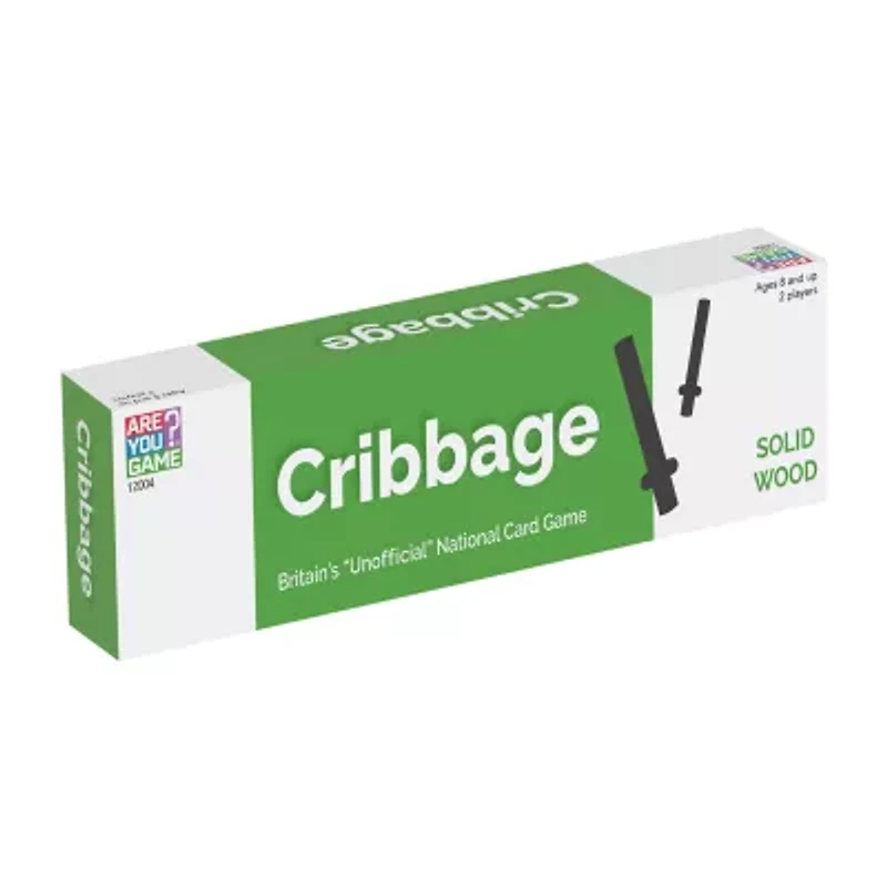 Areyougame.Com Solid Wood Cribbage Board Game