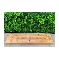Areyougame.Com Solid Wood Cribbage Board Game