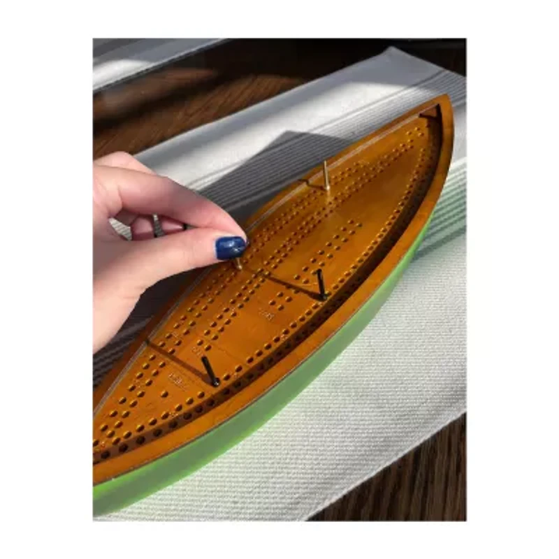 Areyougame.Com Canoe Cribbage Board Game