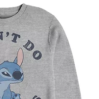 Mens Crew Neck Long Sleeve Lilo & Stitch Sweatshirt