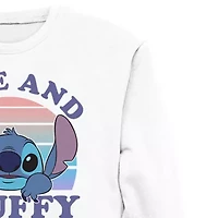 Mens Crew Neck Long Sleeve Lilo & Stitch Sweatshirt