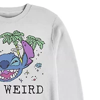 Mens Crew Neck Long Sleeve Lilo & Stitch Sweatshirt