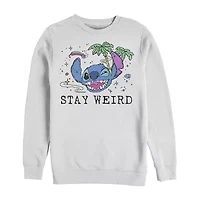 Mens Crew Neck Long Sleeve Lilo & Stitch Sweatshirt
