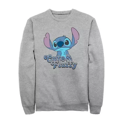 Mens Crew Neck Long Sleeve Lilo & Stitch Sweatshirt