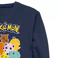 Mens Crew Neck Long Sleeve Pokemon Sweatshirt