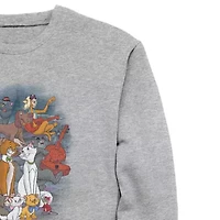 Mens Crew Neck Long Sleeve The Aristocats Sweatshirt