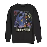 Mens Crew Neck Long Sleeve Alice Wonderland Sweatshirt