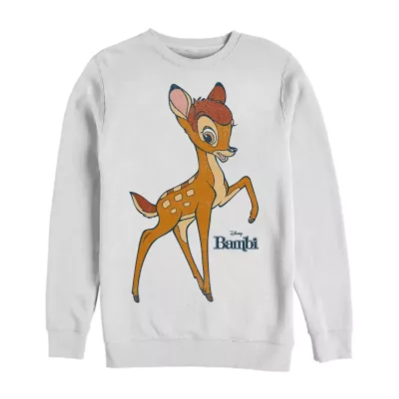 Mens Crew Neck Long Sleeve Bambi Sweatshirt