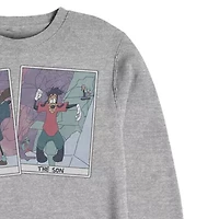 Mens Crew Neck Long Sleeve Goofy Sweatshirt