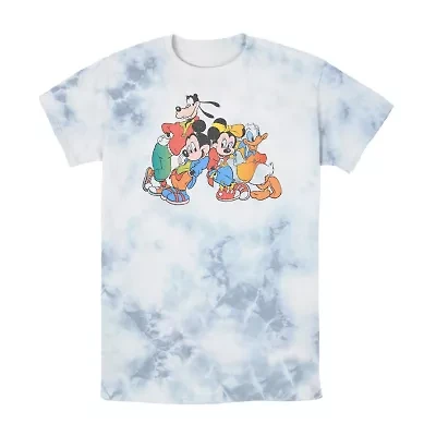Mens Short Sleeve Mickey and Friends Graphic T-Shirt