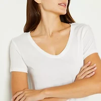 a.n.a Womens Tall Scoop Neck Short Sleeve T-Shirt