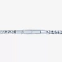 (H-I / Si2-I1) Womens 2 CT. T.W. Lab Grown White Diamond 10K White Gold 6 3/4 Inch Tennis Bracelet
