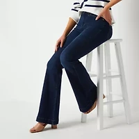 a.n.a Womens High Rise Flare Leg Jean