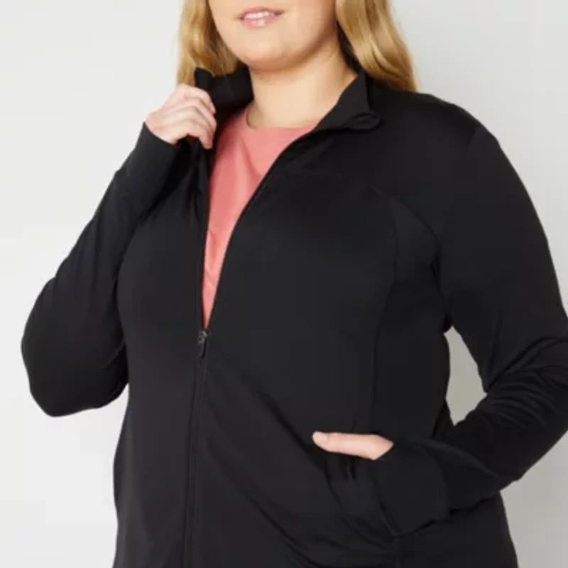 Xersion EverUltra-Lite Womens Plus Lightweight Softshell Jacket