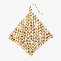 Bijoux Bar Womens Crystal Drop Earrings