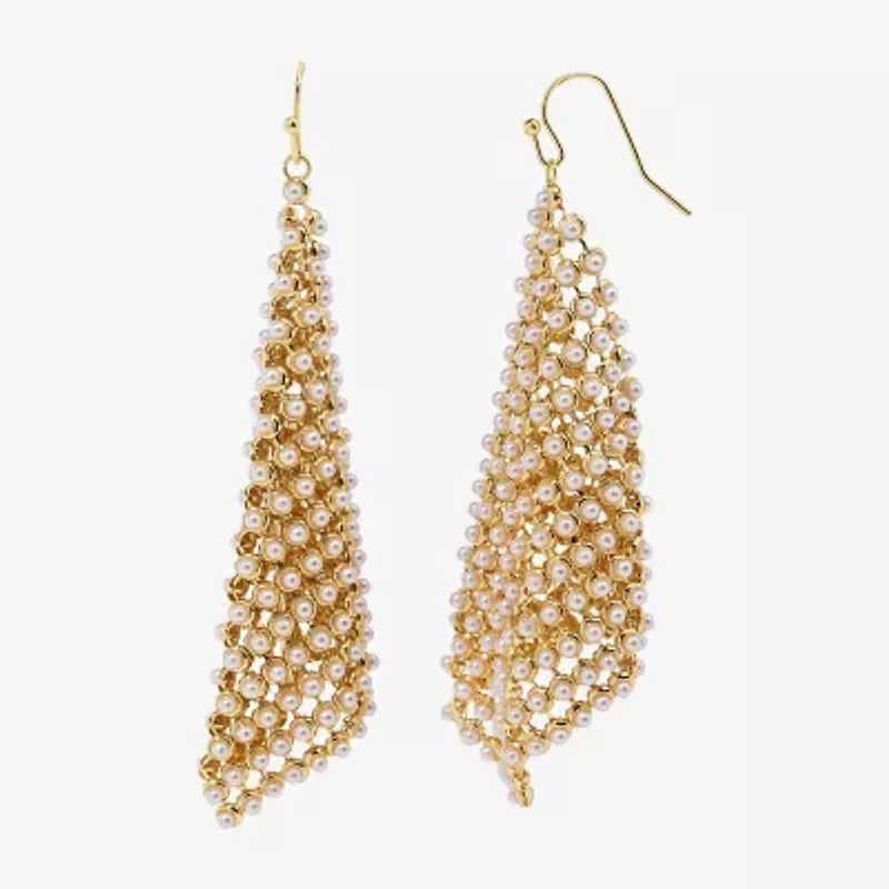 Bijoux Bar Womens Crystal Drop Earrings