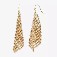 Bijoux Bar Womens Crystal Drop Earrings