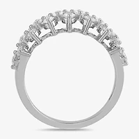Womens CT. T.W. Lab Grown White Diamond 10K Gold Cocktail Ring