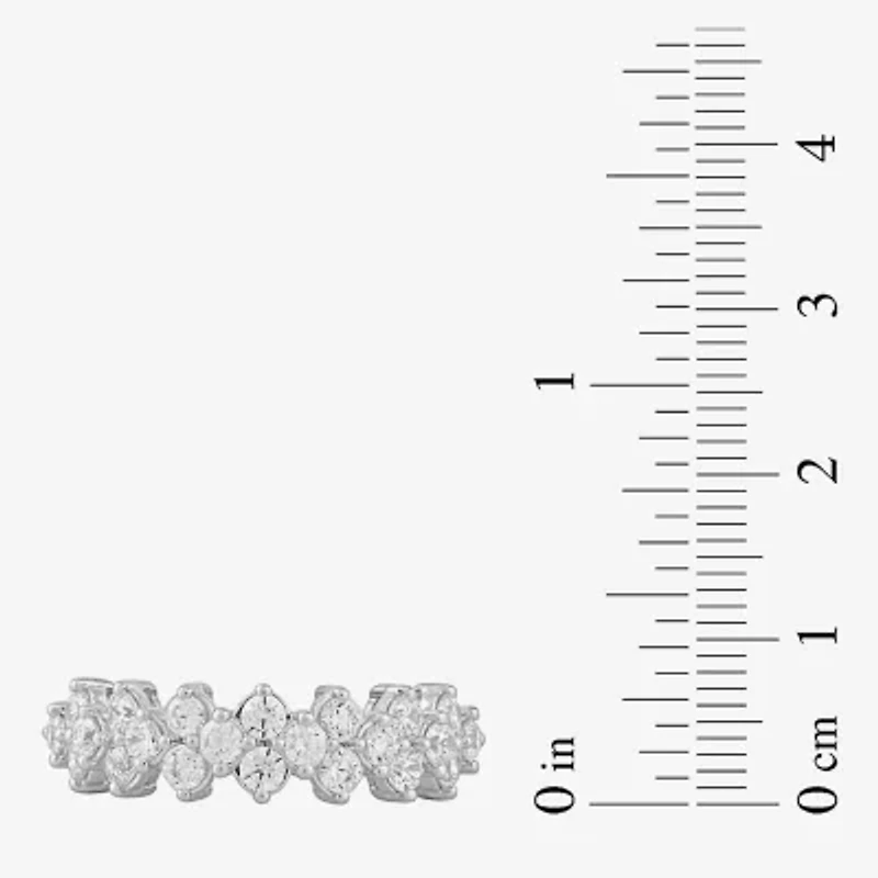 Womens CT. T.W. Lab Grown White Diamond 10K Gold Cocktail Ring