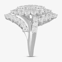 Womens 4 CT. T.W. Lab Grown White Diamond 10K Gold Marquise Cocktail Ring