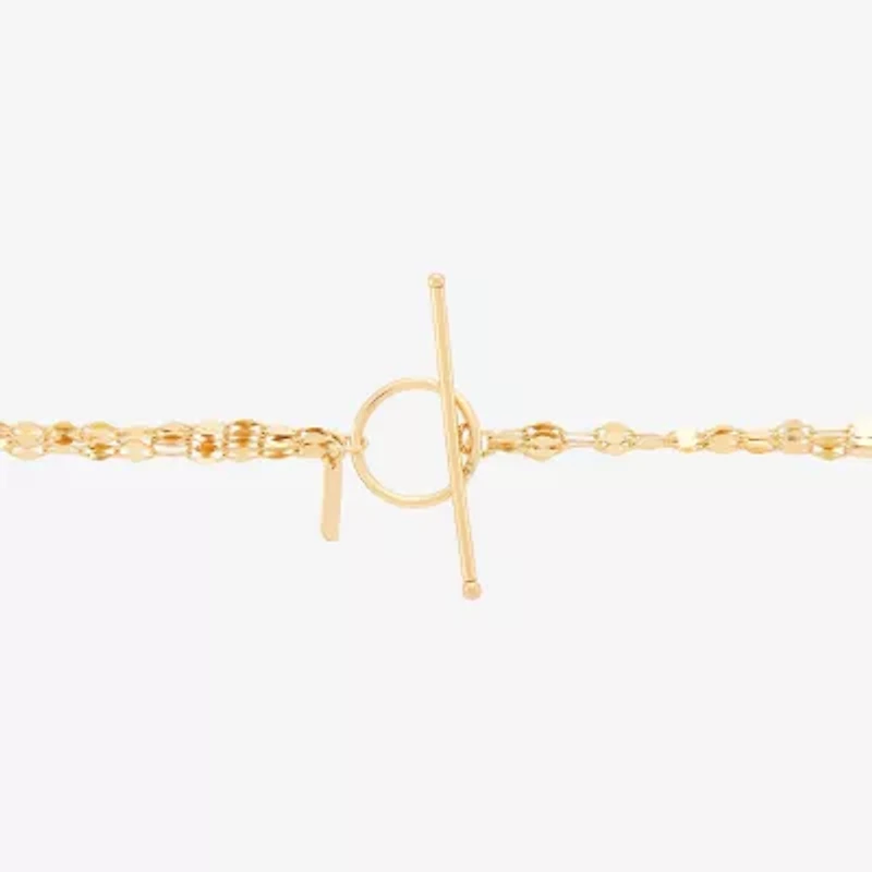 Womens 14K Gold 18 Inch Link Necklace