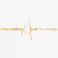 Womens 14K Gold 18 Inch Link Necklace