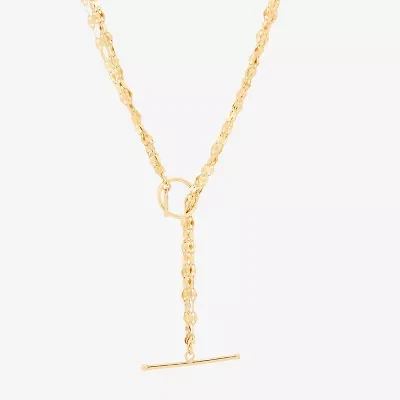 Womens 14K Gold 18 Inch Link Necklace
