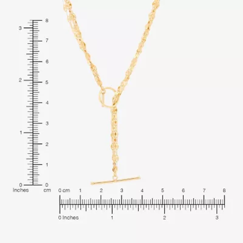 Womens 14K Gold 18 Inch Link Necklace