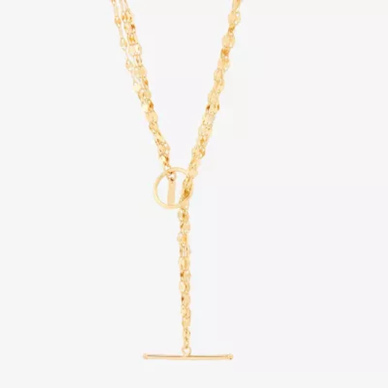 Womens 14K Gold 18 Inch Link Necklace