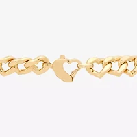 Made in Italy Womens 14K Gold 17 1/2 Inch Link Chain Necklace