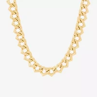 Made in Italy Womens 14K Gold 17 1/2 Inch Link Chain Necklace
