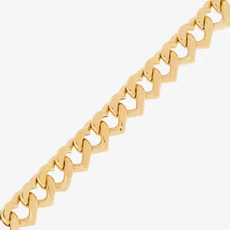 Made in Italy Womens 14K Gold 17 1/2 Inch Link Chain Necklace