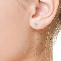 Yes, Please! Womens 1/10 CT. T.W. Natural White Diamond Sterling Silver Heart 2 Pair Earring Set