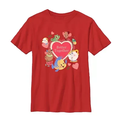 Disney Collection Little & Big Kid Boys Crew Neck Short Sleeve Graphic T-Shirt