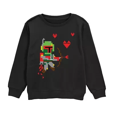 Disney Collection Little & Big Kid Boys Crew Neck Short Sleeve Star Wars Graphic T-Shirt