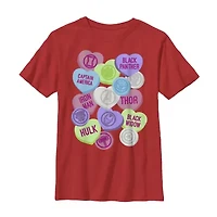 Disney Collection Little & Big Kid Boys Crew Neck Short Sleeve Avengers Graphic T-Shirt