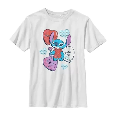 Disney Collection Little & Big Kid Boys Crew Neck Short Sleeve Regular Fit Avengers Graphic T-Shirt