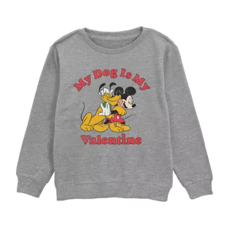 Disney Collection Little & Big Kid Boys Crew Neck Short Sleeve Mickey and Friends Graphic T-Shirt