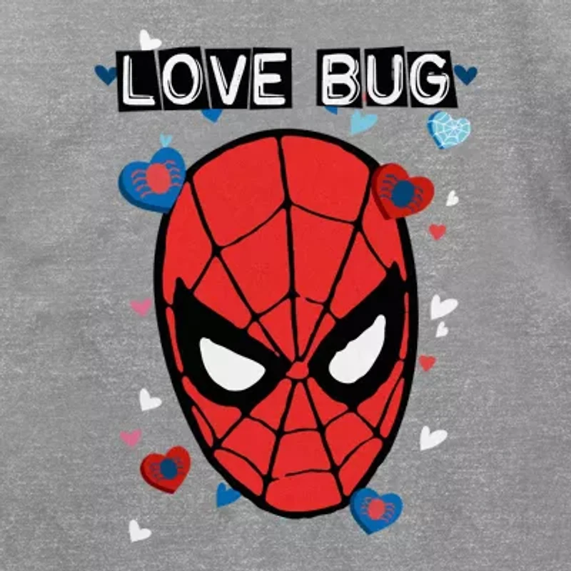Disney Collection Little & Big Kid Boys Crew Neck Short Sleeve Spiderman Graphic T-Shirt